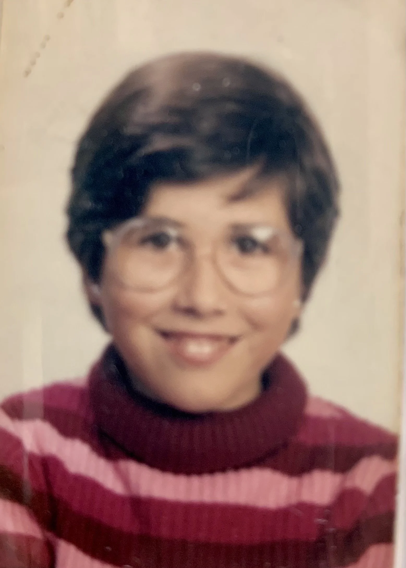 Cèlia en su infancia