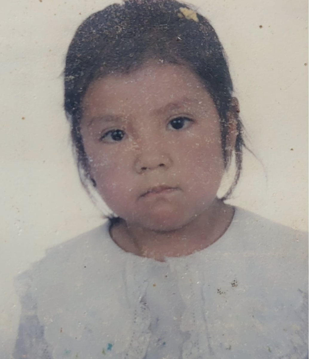 Estefanía A. en su infancia