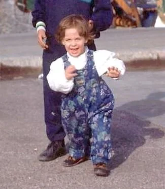 Estefanía en su infancia