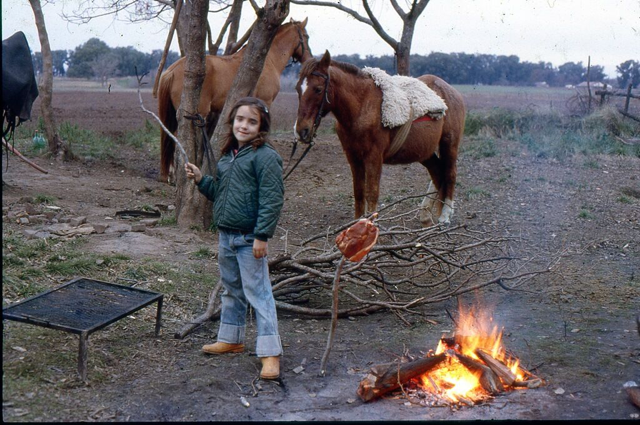 Ingrid Astiz en su infancia