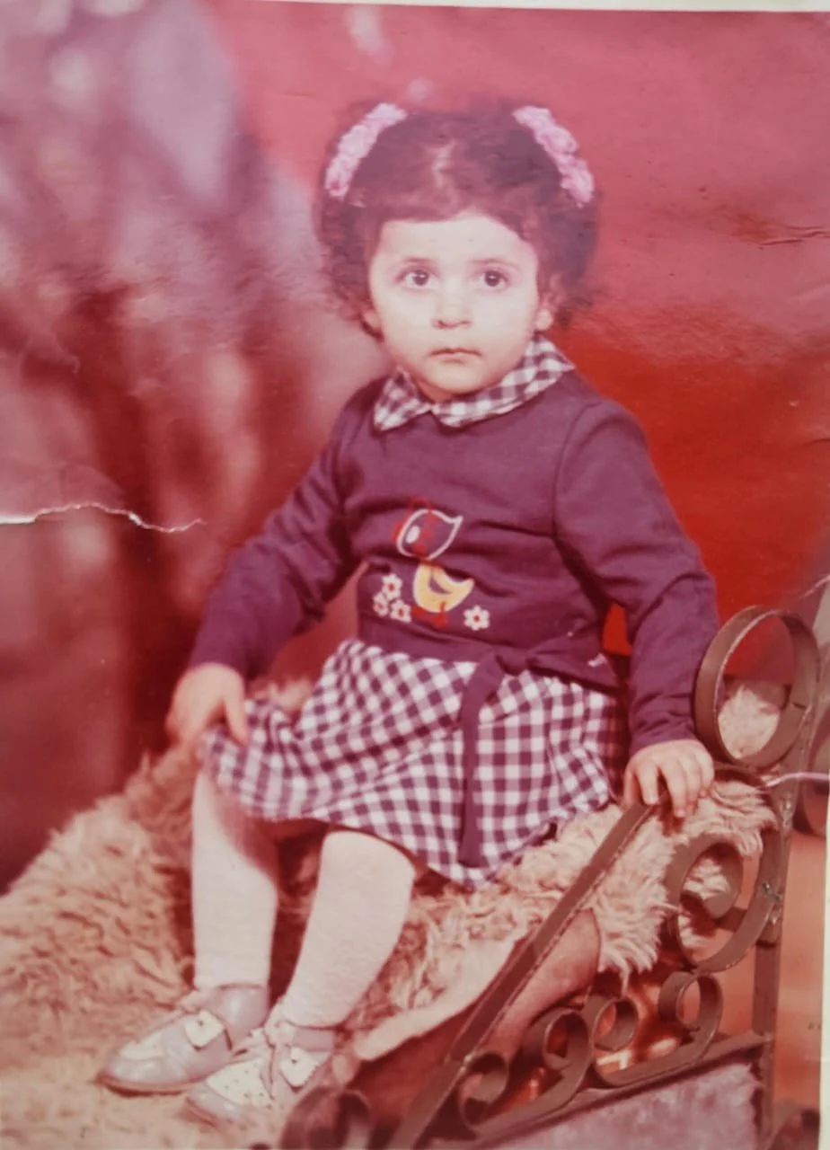 Liana en su infancia