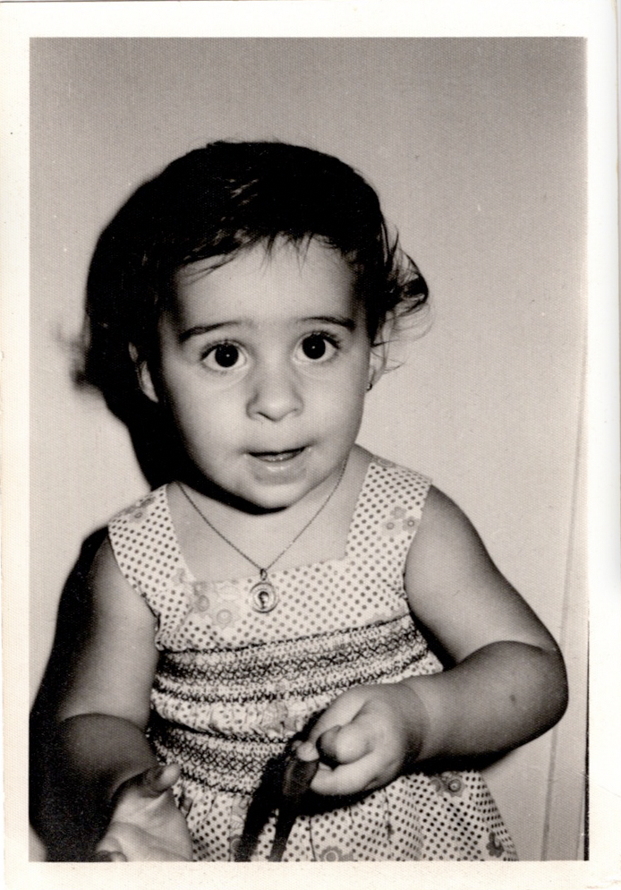 Núria Quintero en su infancia