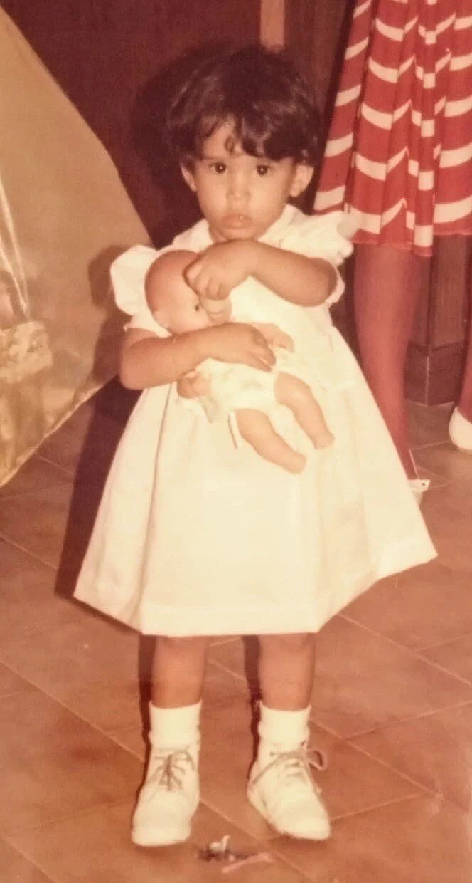 Valentina en su infancia
